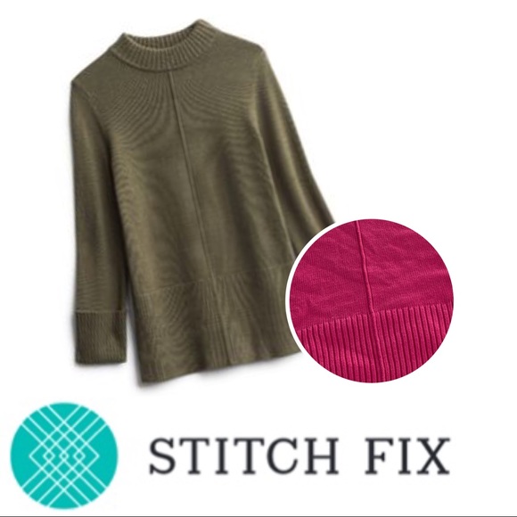 StitchFix Goldray Nallie Rib Cuff Pullover Sweater - Picture 2 of 8